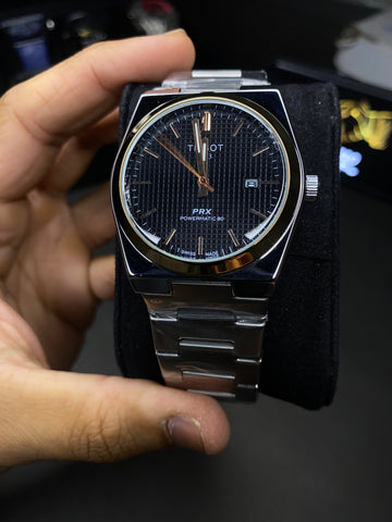 Silver and Copper Dial Tisoo Watch